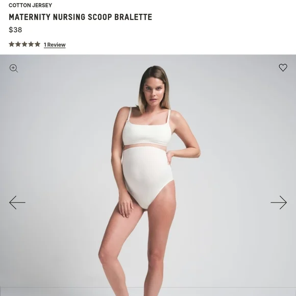 NWT SKIMS Cotton Maternity Bralette - Picture 2 of 13